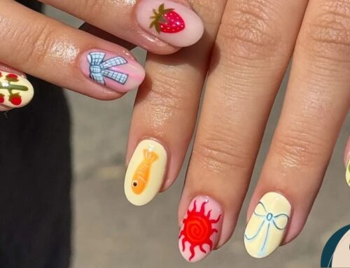 Κεράσια, λεμόνια & πορτοκάλια στο manicure κάνουν τα νύχια να μοιάζουν με καρτ ποστάλ